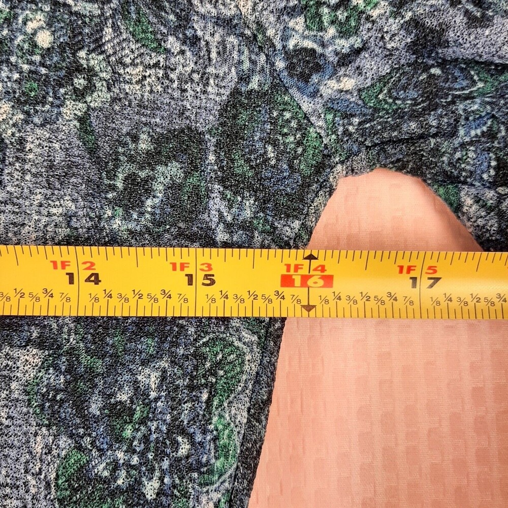 Lularoe Women Beautiful Elegant Amelia Dress Blue Floral Stretch Pockets XS - Picture 3 of 12